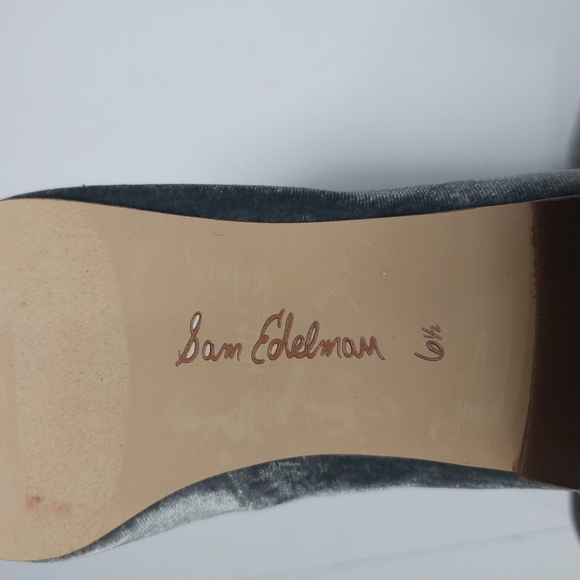 Sam Edelman Women's Gray Velvet Wanda Flats Size 6.5M - Picture 5 of 7